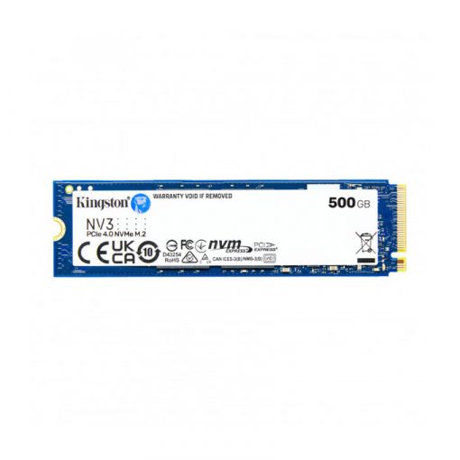 Ổ cứng SSD Kingston SNV3S 500GB NVMe M.2 2280 PCIe Gen 4x4 (Đọc 5000MB/s - Ghi
3000MB/s) - (SNV3S/500G)