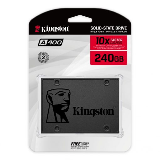 SSD KINGSTON A400 240GB (ĐỌC 500MB/S - GHI 350MB/S) 2.5 INCH SATA3
(SA400S37/240G)