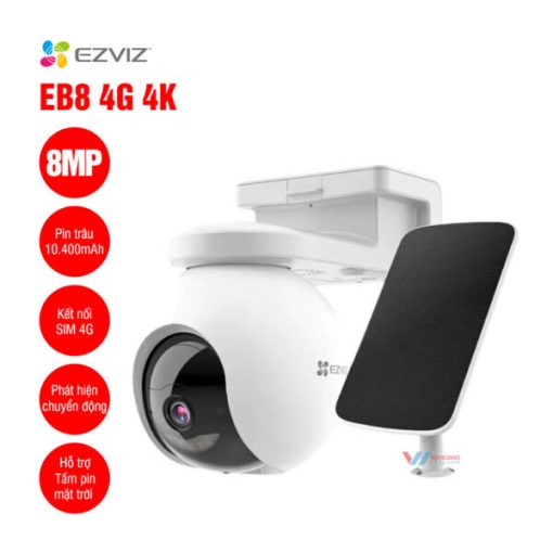 Camera pin sạc EZVIZ EB8 4G 4K