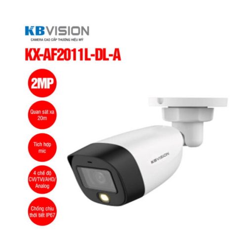 Camera thân HD Analog 2MP KBVISION KX-AF2011L-DL-A