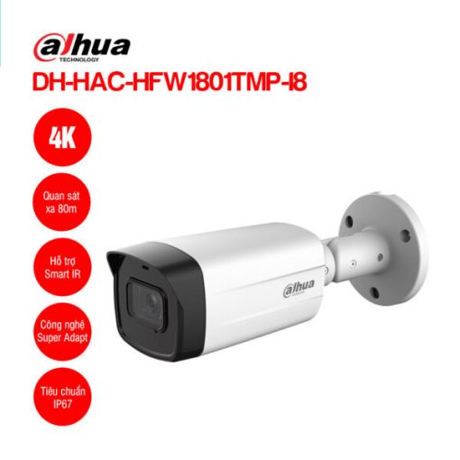 Camera HDCVI 4K DAHUA DH-HAC-HFW1801TMP-I8