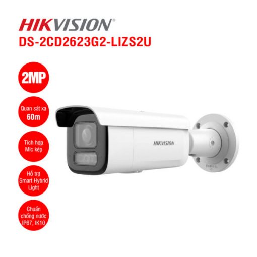 Camera IP 2MP Hikvision DS-2CD2623G2-LIZS2U