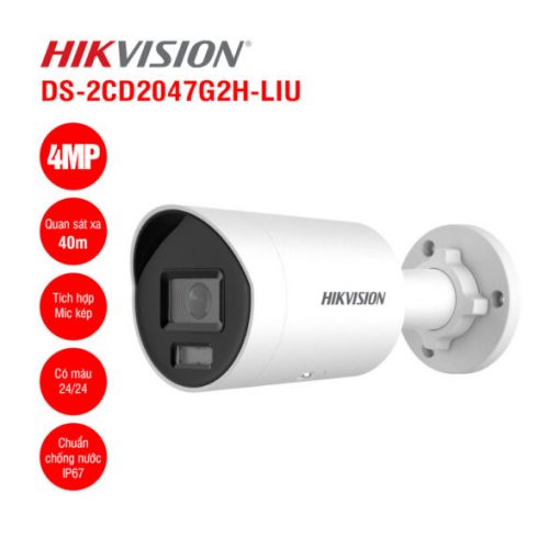 Camera IP 4MP Hikvision DS-2CD2047G2H-LIU