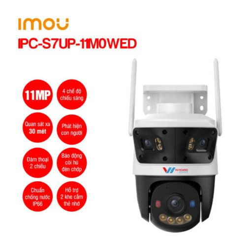 Camera Wifi IMOU Cruiser Triple 11MP IPC-S7UP-11M0WED [3 ống kính, ngoài trời]
