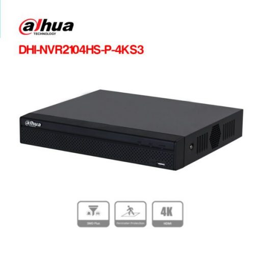 Đầu ghi hình IP PoE 4 kênh DAHUA DHI-NVR2104HS-P-4KS3