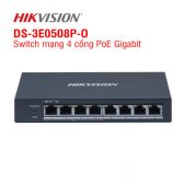 Switch mạng 4 cổng PoE Gigabit HIKVISION DS-3E0508P-O