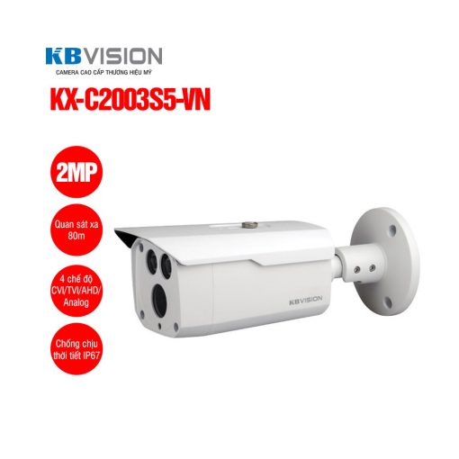 Camera HD Analog 2MP KBVISION KX-C2003S5-VN Chính hãng tại Quảng Trị - Phương Nguyễn