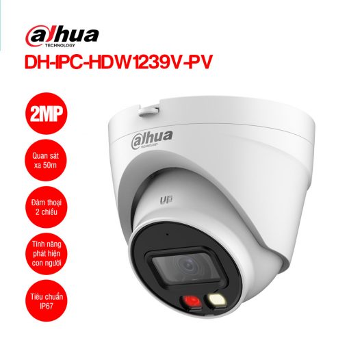 Camera IP DAHUA DH-IPC-HDW1239V-PV 2MP Chính hãng tại Quảng Trị