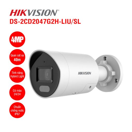Camera IP 4MP Hikvision DS-2CD2047G2H-LIU/SL ColorVu Chính Hãng Phương Nguyễn