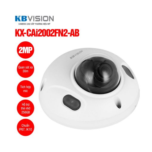 Camera IP Dome 2MP KBVISION KX-CAi2002FN2-AB Chính Hãng P.Nguyễn Quảng Trị