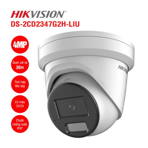 Camera IP Hikvision DS-2CD2347G2H-LIU 4MP ColorVu - Phương Nguyễn Quảng Trị