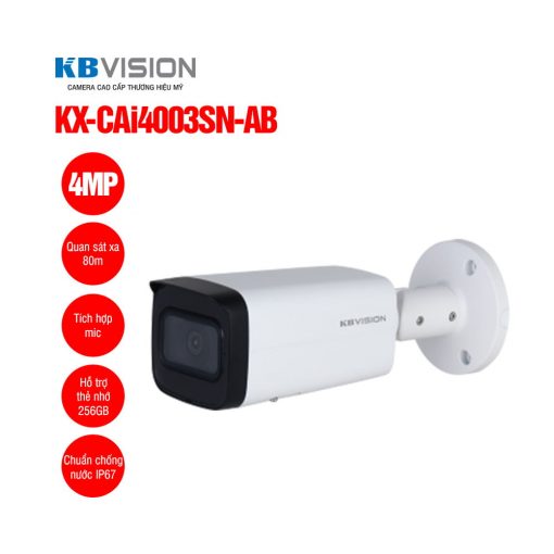 Camera IP Thân Trụ 4MP KBVISION KX-CAi4003SN-AB Chính Hãng Phương Nguyễn tại Quảng Trị