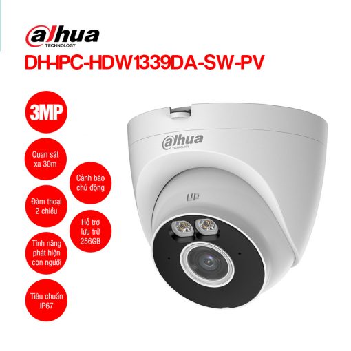 Camera Wifi DAHUA DH-IPC-HDW1339DA-SW-PV 3MP Chính Hãng Phương Nguyễn