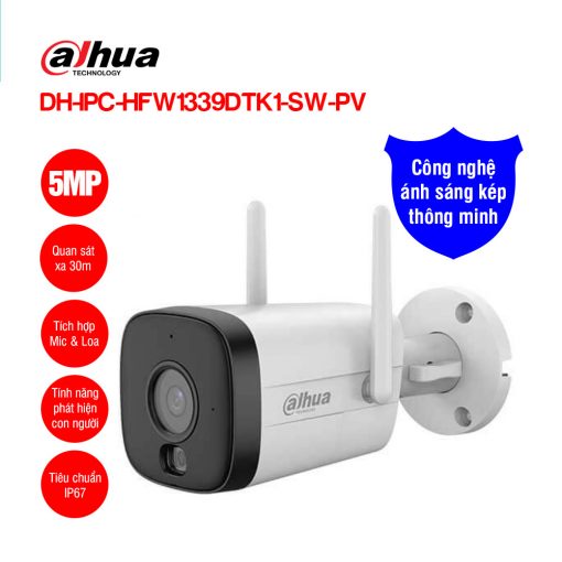Camera Wifi Dahua DH-IPC-HFW1539DTK1-SW-PV 5MP - Lắp Đặt Tại Quảng Trị