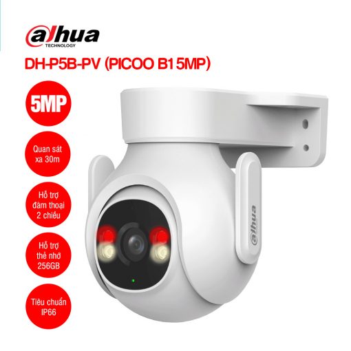 Camera Wifi Dahua DH-P5B-PV 5MP - Quay Quét Thông Minh tại Quảng Trị